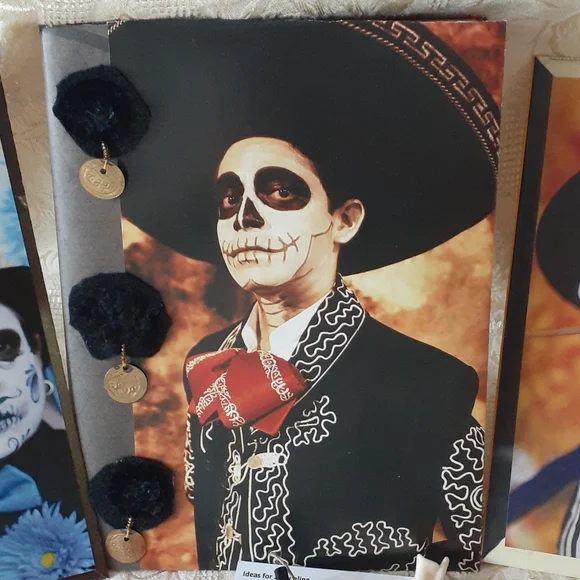 Day of the Dead Journal Handmade One of a Kind - Picture 2 of 9